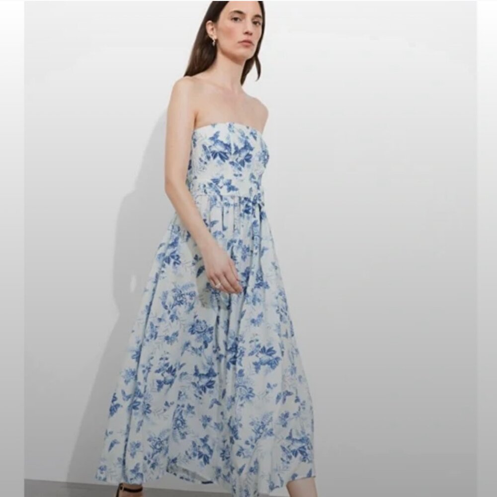 & Other Stories “Belted Linen Midi Dress”